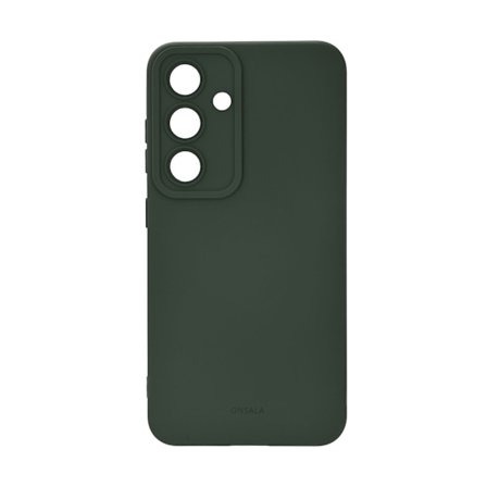 Samsung S26 cover, olivengrøn, genbrugssilikone, trådløs opladning