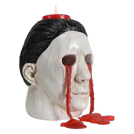 Halloween Lysestage Halloween Statue med Blødende Øjne Dekor Horror Lysestage Dekoration