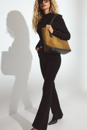 NA-KD Jean évasé stretch à taille haute - Jeans flared - Noir - EU 32