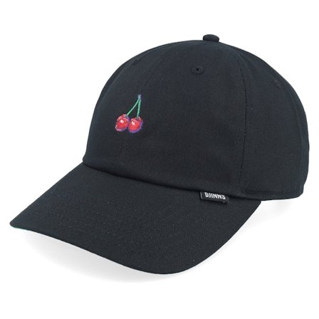 Djinns - Černá unconstructed Kšiltovka - Dnc Cherry Black Dad Cap @ Hatstore