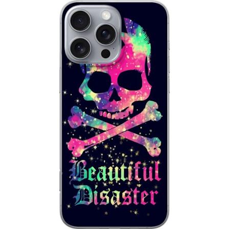 Apple iPhone 16 Pro Max Gennemsigtig cover Farverig Dødskal