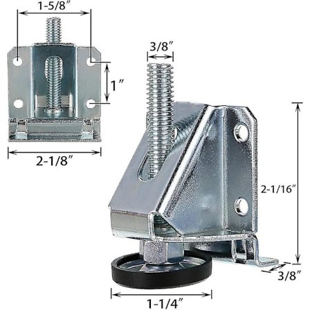 Justerbare Nivelleringsføtter i tungt utstyr, sekskantmuttere, låsbare møbelbein, Nivelleringsføtter for møbler, bord, skap, arbeidsbenk, hyller