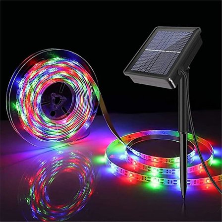 5m 16.4ft RGB Solcelled LED Stribe Lys Række 150 LED'er