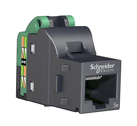 Schneider Electric Actassi S-One DPM Kat 5e UTP Modulærjack verktøyløs tilkobling Avskjermet, Datamaskin & surfing