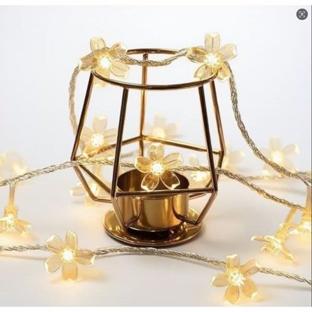 Kirsebærblomst Lyslenke - 3m 20 LED - Batteridrevet - Innendørs/Utendørsdekorasjon