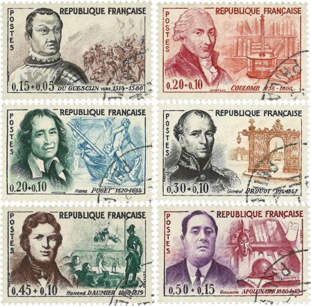 Frankrig 1961 - YT 1295-1300 - Stemplet