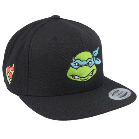 TMNT - Black snapback Czapka Z Daszkiem - "Leonardo Face Black Snapback " @ Hatstore