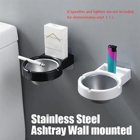 Rostfri väggmonterad spikrumpa vit 7*8*4,5cm