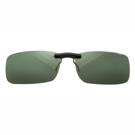 Clip-on solbriller grøn 32x52mm