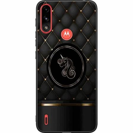 Motorola Moto E7i Power Svart Skal Luxury Unicorn
