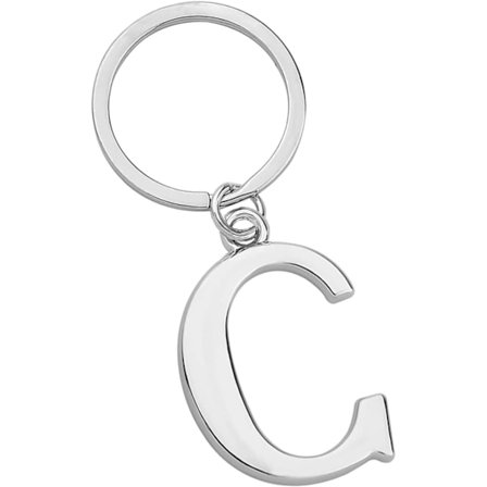 Nøkkelringbokstav - Initial Alphabet Key Ring Charm Bokstav