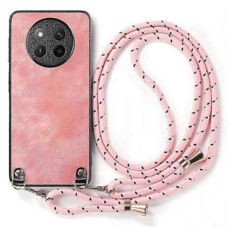 For Honor Magic7 Lite 5g/ X9c 5g Deksel Retro Tekstur Lærbelagt PC+TPU Telefondeksel Med Hengende Tau