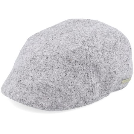 Wigéns - Grå flatcap Keps - Fabric Smoke Grey Flat Cap @ Hatstore