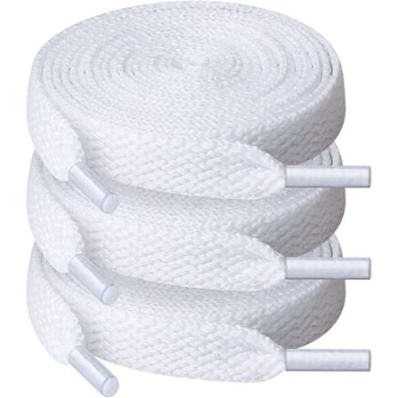 3 par skosnören, 10 mm breda platta skosnören för sneakers, Runni