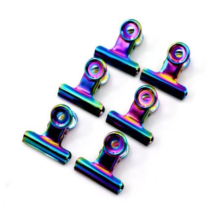 6 stk. Buede Negleforlengelsestenger i Rustfritt Stål, Multifunksjonelle Neglekunsttilbehør