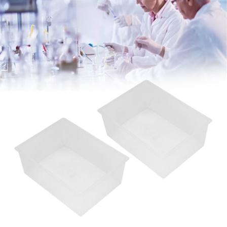 2 stk. Vandvask Bassin Tank Transparent ABS Stor Kapacitet Sæt Kit til Eksperiment Laboratorium