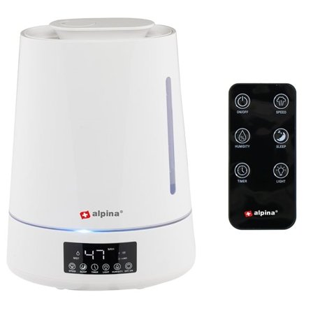 Luftfukter med LCD-display 25W - Hvit