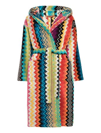 Missoni Home Giacomo Bathrobe Hooded - Multi/patterned - XS