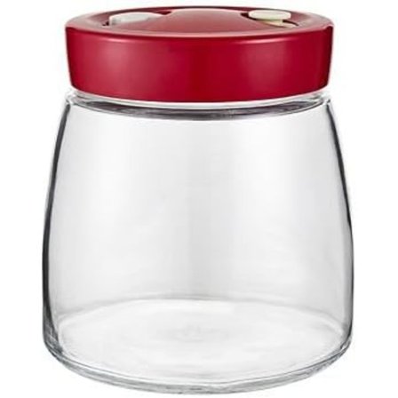 Fermentointipurkki ilmanpoistaventtiilillä 1L – Automaattinen venttiili kaasujen poistamiseksi