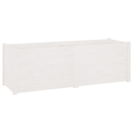 Vidaxl Odlingslåda Vit 150x50x50 Cm Massiv Furu Vit