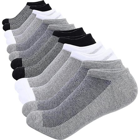 Ankelstrømper til mænd 6 par Acsergery gave, tynde skridsikre sportssokker til mænd, lavt skåret usynlige