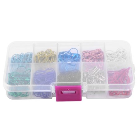 300 stk. Farverige Calabash Græskar Form Tag Craft Sikkerhedsnåle Metal Clips Tøj Tilbehør