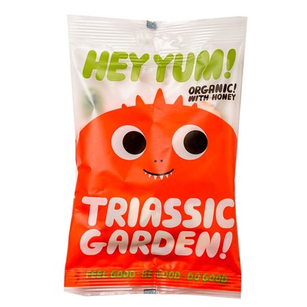 Hey Yum! Triassic Garden Ø 100 g, Helse & Madvarer, Snacks, Lakrids & Vingummi