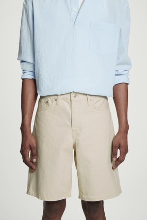 COS Homme Short En Denim in Blanc