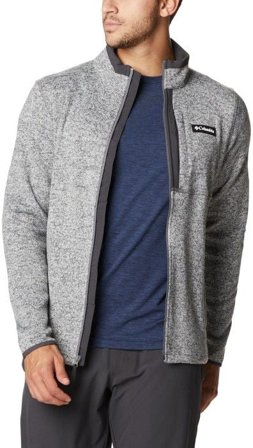 Columbia M's Sweater Weather Full Zip City Grey Heather