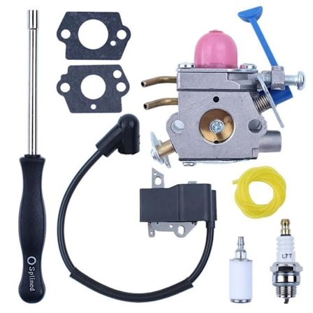Forgasser tenningsspole med reparasjonssett Kompatibel med husqvarna 128ld 128c 128l 128ld 128r