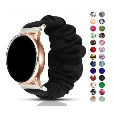 Kompatibel med 20 mm elastiskt armband Galaxy Watch 4/4 Classic/Galaxy Watch Active/Active 2 40 mm 44 mm/W