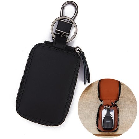 Musta Nahkainen Avainkotelo, Nahkainen Avaimenperä Vintage Nahkainen Avaimenperä