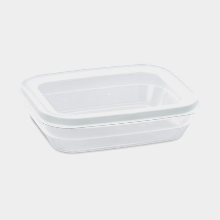 Food container Nordiska Plast Cook It, transparent/white, 900 ml