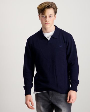 MAGGIORE Cashmere Blend Knit Pike Blau Pullover Jungen - Kids Brand Store