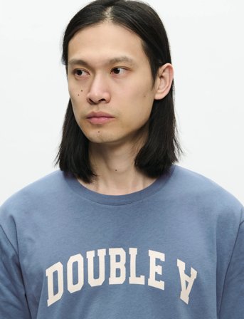 WOOD WOOD Wwace Tee Aaarch 25220 - Blue - S