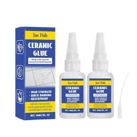 1-6 stk. keramisk lim til porcelæn og pottemageri reparation, øjeblikkelig stærk klæbende lim 30 ml