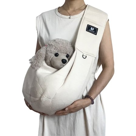 Husdjursryggsäck, husdjursväska, en axel, crossbody, ut på promenad