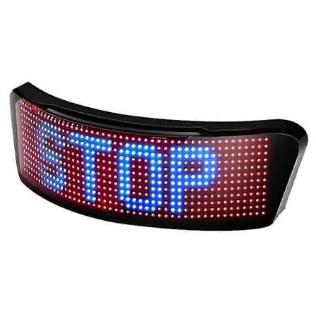 LED Smart Cykelhjälm Bakljus, Motorcykelhjälmar Ljus med Blinkers Hastighetsmätare och Programmerbar APP