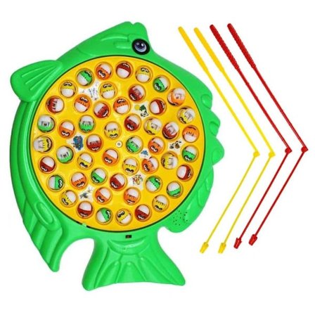 Selskapsspill Stort Fiskespill med 50 Fisker og 4 Spillere Multicolor multifarge