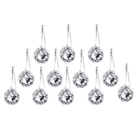 12 kpl/setti Suihkuverhon koukut kylpyhuoneeseen Ruostumattomasta teräksestä valmistetut suihkuverhorenkaat Pyöreä kristallikoukku