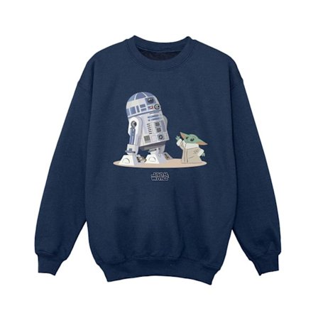 Star Wars Pojkar The Mandalorian R2D2 Och Grogu Sweatshirt 5-6 År