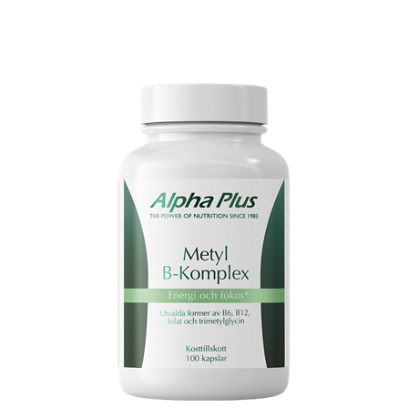 Alpha Plus Metyl B-Vitamin Komplex 100 kapslar