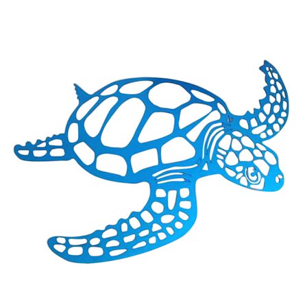 Metallhavsdekoration för sköldpaddor, strandtema, väggkonst, dekorationer