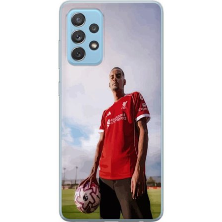 Kompatibelt Mobildeksel til Samsung Galaxy A52 5G Alexander Isak plakat Newcastle United spiss Sveriges landslag fotball Premier League nummer 14 kuns