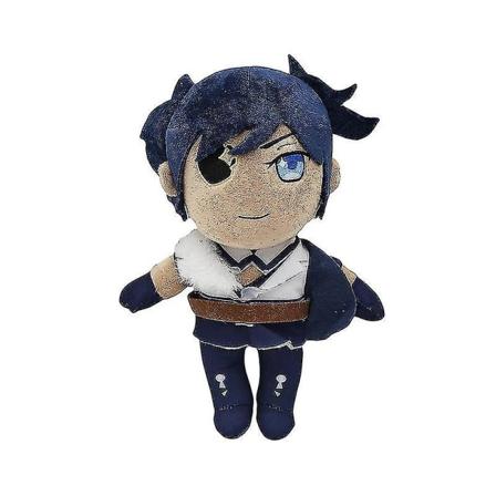 Genshin Impact Xiao Diluc Zhongli Tartaglia Eula Yanfei Paimon Plyschleksaker Anime Kawaii Kuddar Dockor Manga Fyllda P 28cm blue