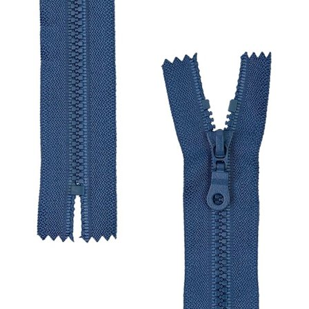 Erottuva vetoketju, 2 osaa, valitse kiskojen pituus ja väri, vetoketjun koko, Vetoketjut - sininen