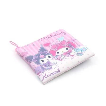 Kawaii Cartoon Väska Cinnamoroll Melodi Pachacco Pom Pom Purin Kuromi Läder Kort Kort Söt Mynt väska
