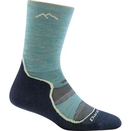 Darn Tough Women's Light Hiker Micro Crew Light Cushion Women hiking socks Green L