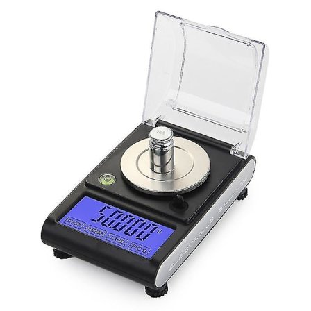 Elektronisk vekt med berøringsskjerm LCD, digital smykkeskala med brett