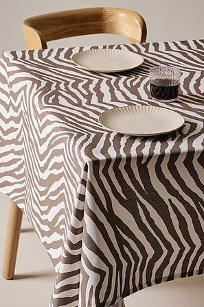 Jotex - Abwischbare Tischdecke Naturweiß/braun - SIMBA - Kaufe Tischdecken bei Jotex